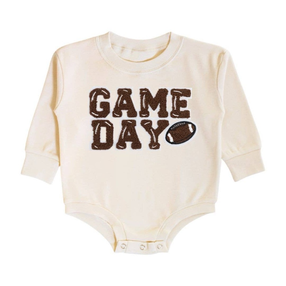 Sweet Wink Game Day Patch Football Onesie Romper 3-6 12-18 months